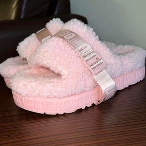 pink ugg slides
